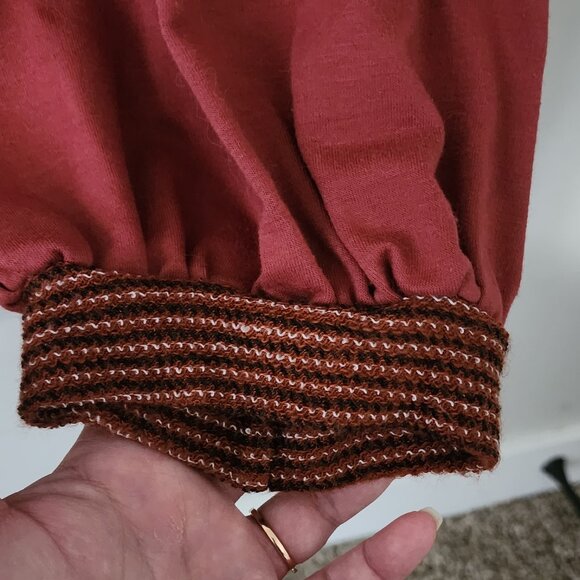 Suzanne Betro 2xl red long balloon sleeve sweater NWOT - Picture 3 of 4